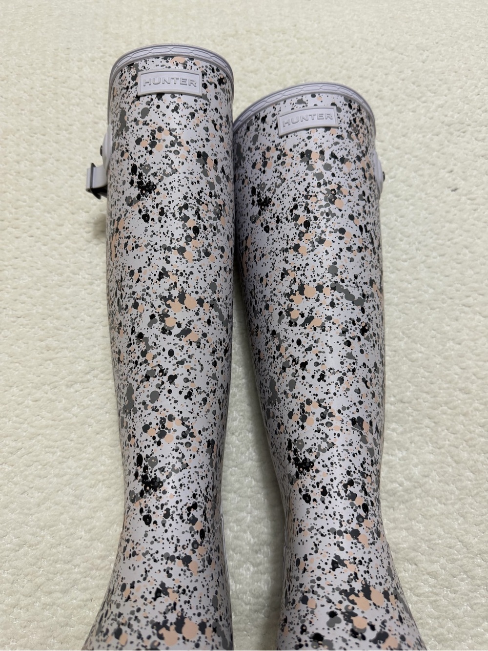 Hunter Particle Print Spurrey Rain Boots Women’s Size 10 - Picture 6 of 11